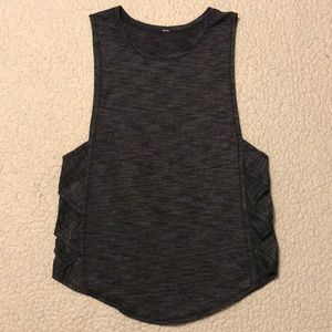 Lulu lemonbraided side tank top